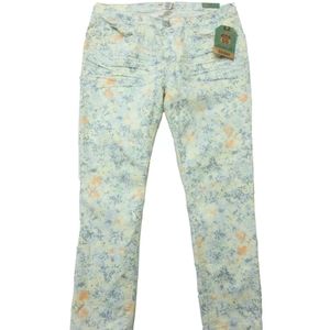 Route 66 Womens Classic Fit Skinny Floral Jeans
